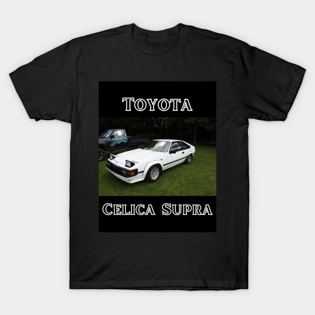Toyota Celica Supra - Black and White Design T-Shirt by Trevor1984
